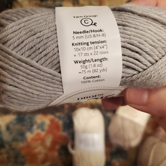 Drop's Paris UniColour 100% Cotton Yarn bundle-neutrals - Picture 5 of 6